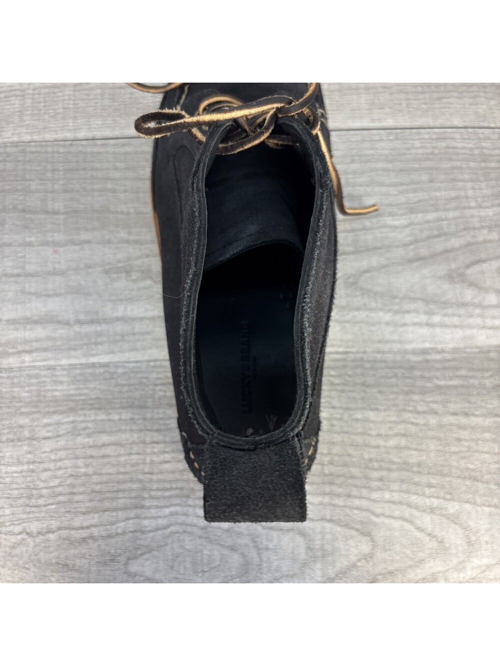 Lucky Brand Mens 11 Blue Suede Moc Toe Chukka Boots Ankle Shoes 10606 Size 11M - Picture 9 of 12